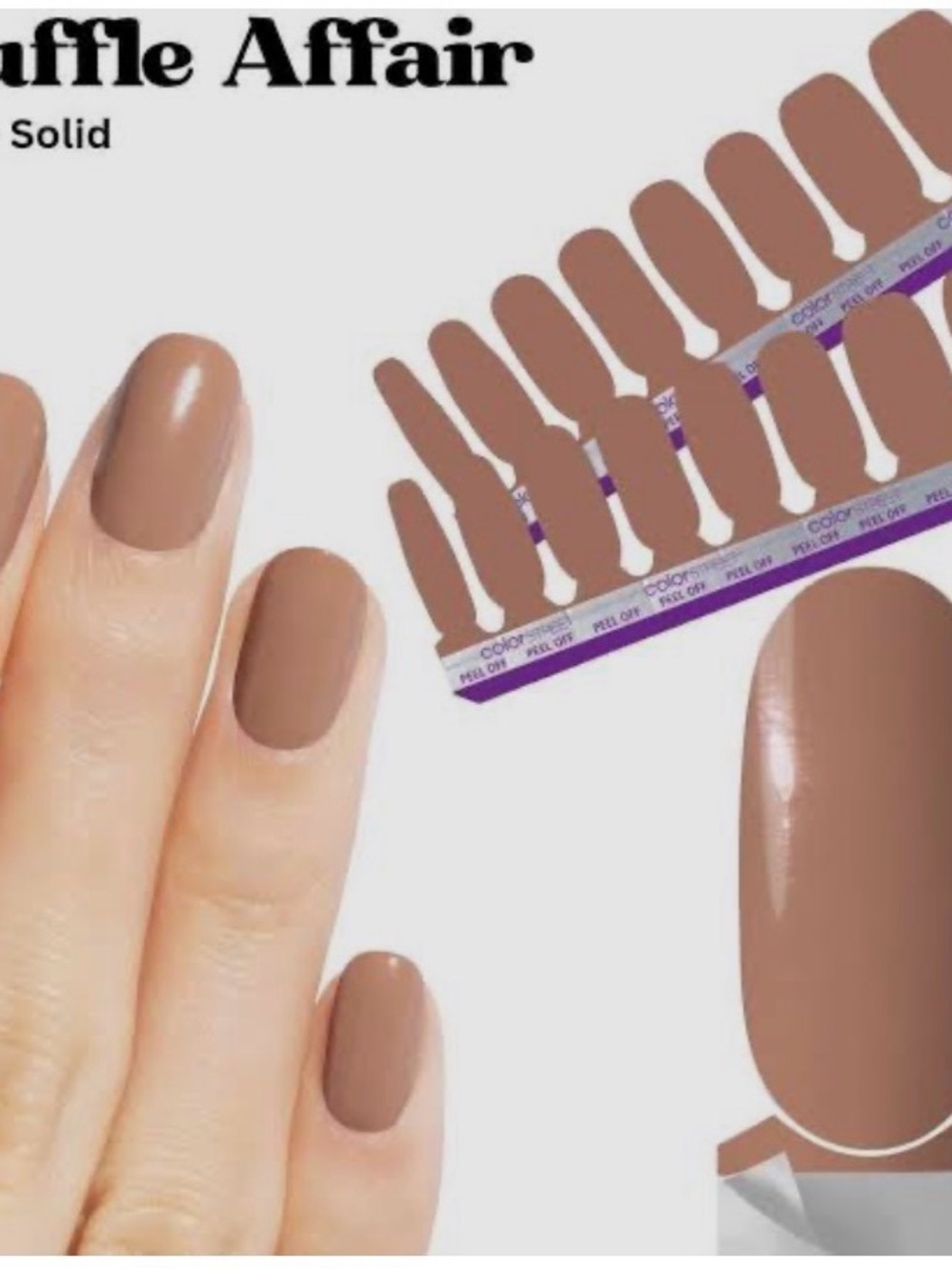 Color Street Truffle Affair Press-On Nail Strips